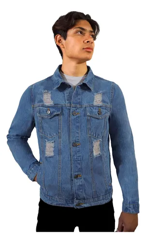 Chamarra de mezclilla clara hombre new arrivals