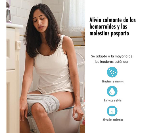 Kit De Baño Sitz Para Hemorroides, Asiento De Inodoro Gris