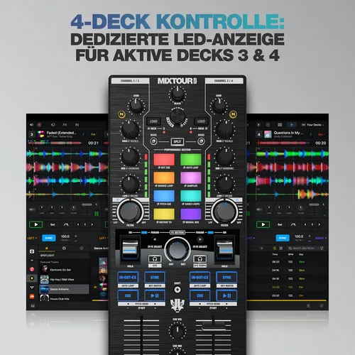 Reloop Mixtour Pro Alta Calidad, Ultraportátil, Todo En U