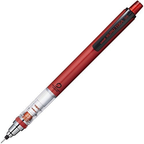 Uni Kurutoga Lápiz Mecánico Estándar, 0,5 Mm, Rojo (m54501p.