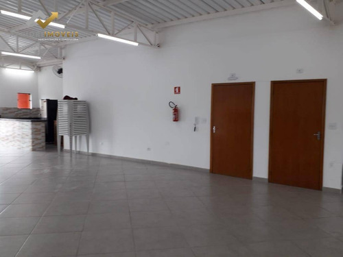 Salão Para Alugar, 220 M² Por R$ 3.600,00/mês - Vila Humaitá - Santo André/sp - Sl0069