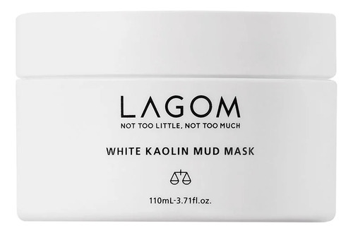 Lagom White Kaolin Mud Beauty Mask 110ml Todo Tipo De Piel