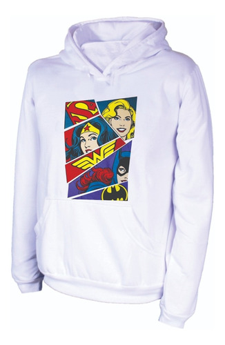 Buzos Busos Hoodie Super Heroes Heorinas Dama 