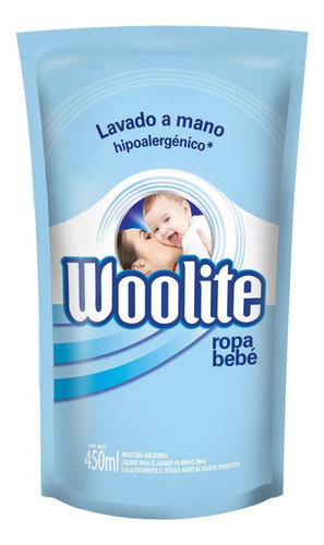 Jabón líquido Woolite Lavado a Mano Bebé bebé repuesto 450 ml