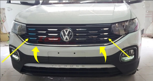 Imagem 1 de 1 de T-cross Kit Highline Aplique Cromado Grade + Cromadinhos