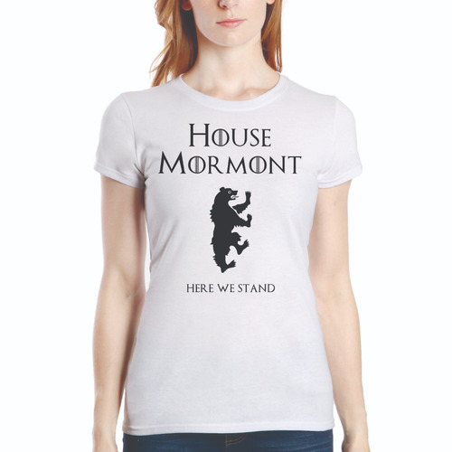 Playera Blusa Dama Blanca House Mormont Game Of Thrones Got