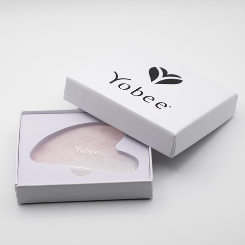 Herramienta De Masaje Facial Gua Sha; Cuarzo Rosa De Lujo He