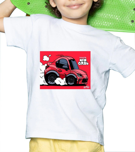 Camiseta Niño Carro Rojo Toyota Deportivo