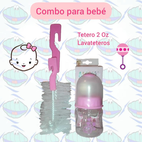 Combo Tetero 2oz + Cepillo Lava Teteros, Bebe, Oferta