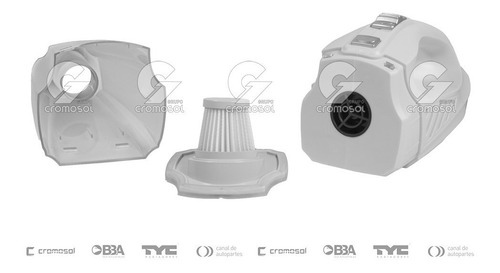 Imagen 3 de 8 de Aspiradora Portatil Para Auto 12v 60w Blanca