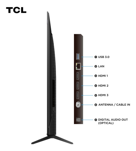 Tcl Qled Smart Tv 75 75p7k 4k Uhd Google Tv