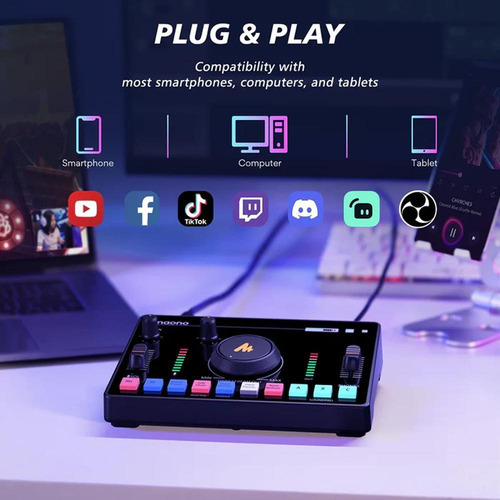 Mesa De Som Maono Caster C2 Neo Stream Deck