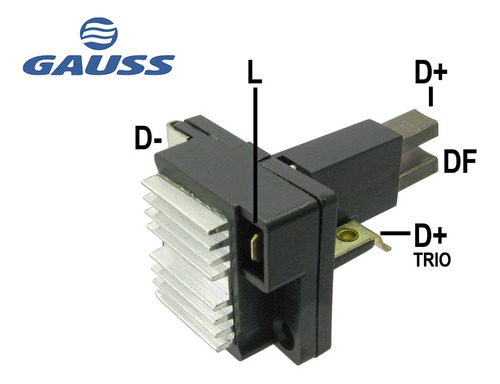 Imagen 1 de 7 de Regulador Alt Vw Volkswagen Bosch Vw Fusca Con Portacarbon