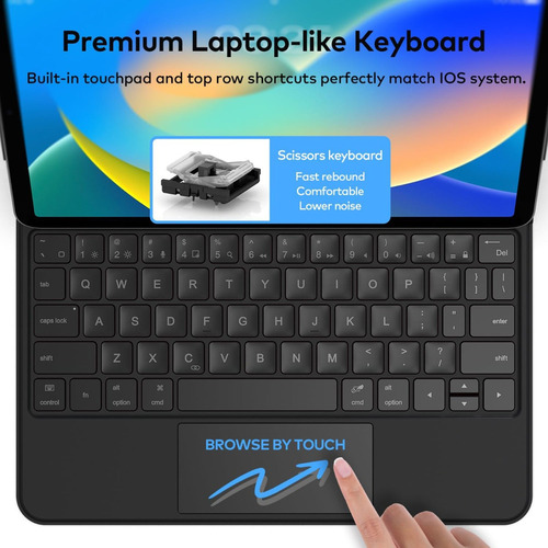 Teclado Mágico Ñ Con Lápiz Para iPad 10.ª Gen. 10.9 In