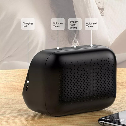 Reloj Parlante Lenovo Speaker Ts13 Bluetooth Vintage Verde