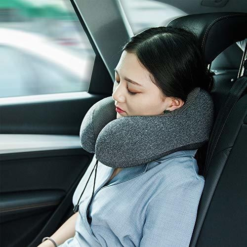 Almohada De Viaje Mlvoc, 100% Espuma Viscoelástica Pura, Cóm