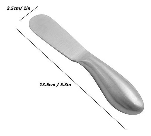 Set De 6 Esparcidores De Queso, Acero Inoxidable, Multiusos,