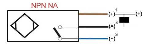 Sensor Inductivo 12 Mm Npn N.a. Sn = 6 Mm Conector M12