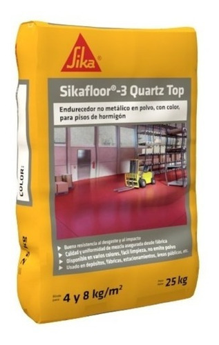 Sikafloor 3 Quartz Top Endurecedor 25kg Gris
