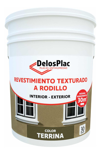 Revestimiento A Rodillo Terrina 30kg Delosplac