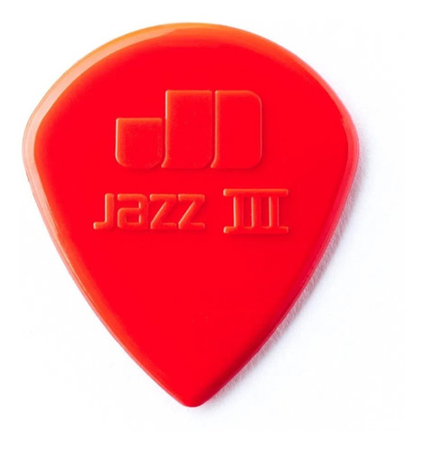 Palhetas Jim Dunlop Jazz Iii 3 Vermelha - 24 Un Pacote Nfe