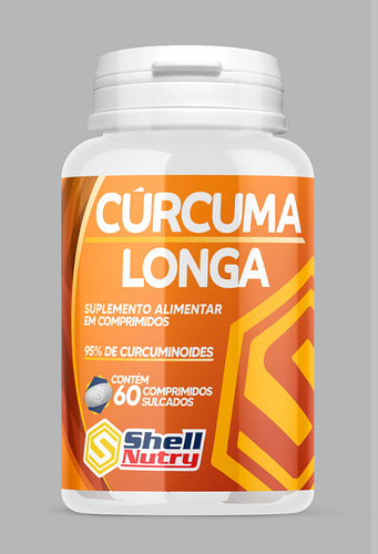 Cúrcuma Longa Suplemento Alimentar C/ 60 Cps Shell Nutry