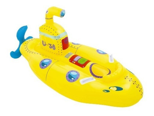 Submarino Inflable Flotador 41098 Bestway 165cm X 86cm Color Amarillo