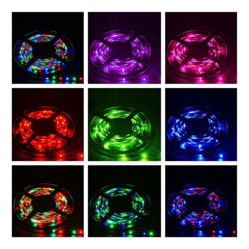 Luz Nocturna En V, 5 M, Rgb 2835, 300 Led, Smd, Tira De Luz