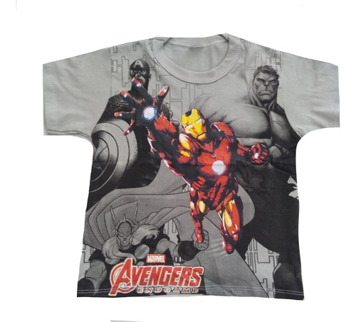 Imagem 7 de 10 de Kit 6 Camiseta Infantil Juvenil Personagens Herois Atacado