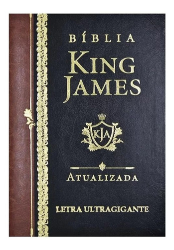 Imagem 1 de 4 de Bíblia Sagrada King James Atualizada Luxo Letra Ultragigante