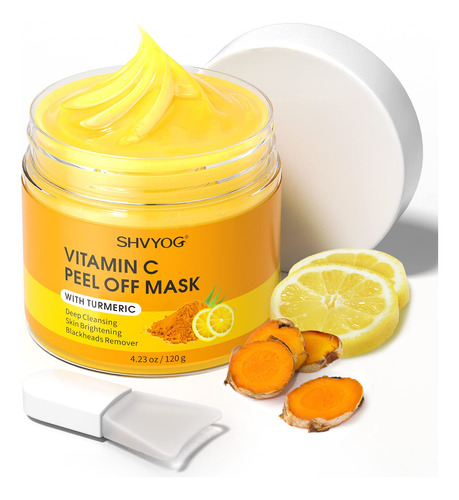 Shvyog - Mascarilla Exfoliante Con Vitamina C, Con Crcuma, R