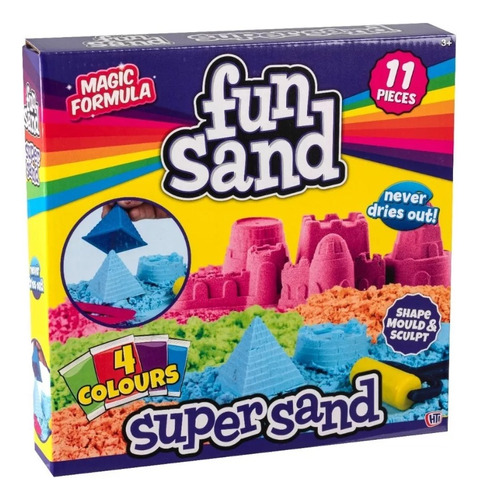 Arena Mágica Kinética Moldear Set Super Fun Sand Wabro