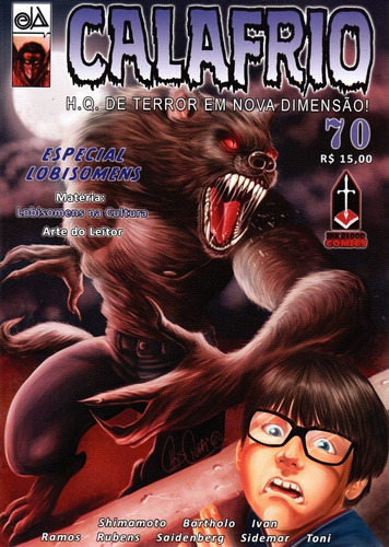 Calafrio Nº 70 - H.q. De Terror Em Nova Dimensão! - Especial Lobisomens - 2021 - 52 Páginas - Ink&blood Comics - Bonellihq Cx72