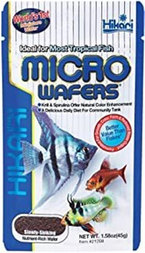 Hikari Micro Obleas De Alimentos Para Pescado, 1.58 Onzas