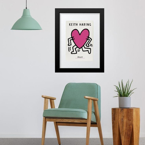 Quadro Keith Haring Heart - 60x48cm