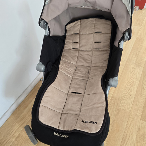 Cochecito De Bebe Mclaren Xlr Con Accesorios Negro Aluminio (Usado)