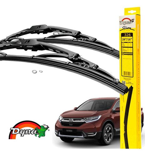 Kit Limpador Parabrisas Honda Cr-v 2018 A 2021 Original Dyna