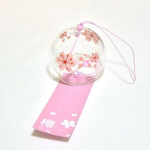 Imagen 2 de 6 de Set 3 Campanas De Viento De Cristal Hecha A Mano Furin