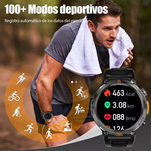 Monitor De Frecuencia Cardíaca Y Sueño Smart Military Watch