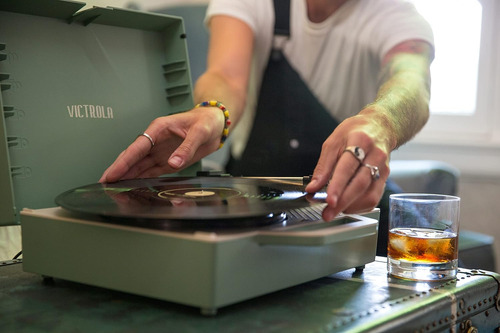 Tocadiscos Tipo Maleta Sustentable Victrola Re-spin