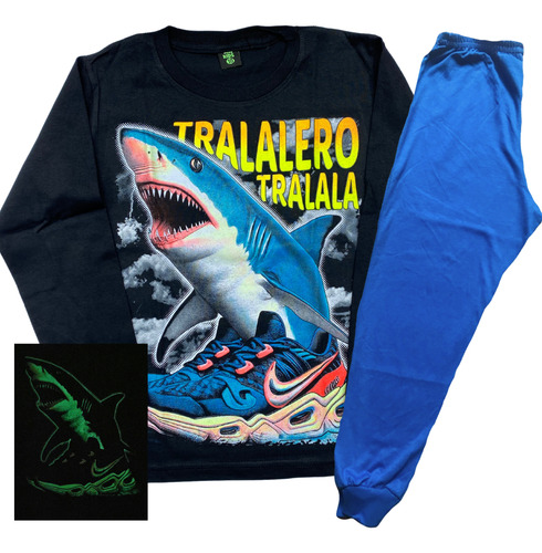 Pijama Brainrot Tralalero Tung Bombardino Capuchina Meme