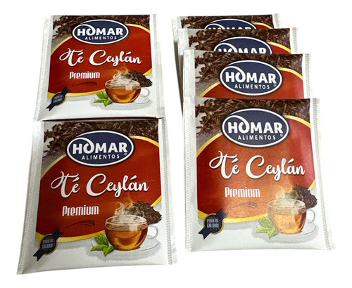 2 Caja Té Ceylan Negro Premium 100 Bolsitas Origen Sri Lanka