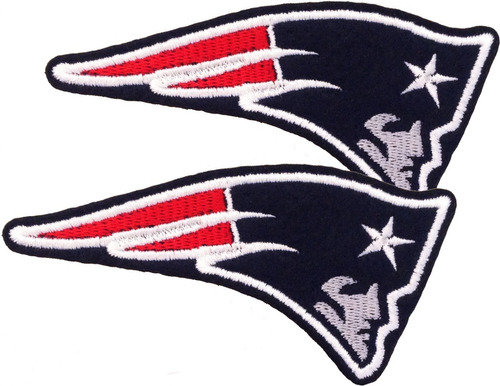 Patriotas Nfl Patriots Parche Bordado 2 Pzas 10x5 Cm