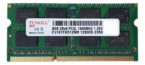 Memoria Ram Ddr3 8gb Ddr3l-1600s 204-pin 