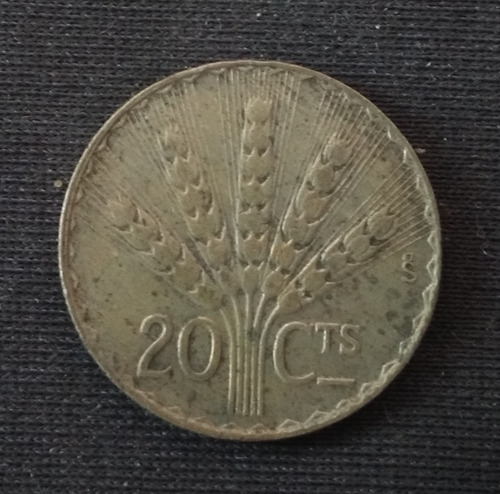 Moneda: Uruguay 20 Centavos 1942
