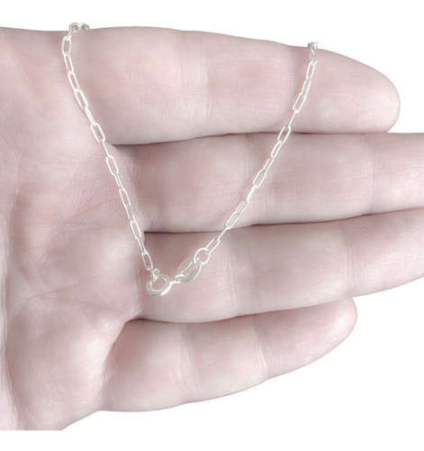Cadena Plata 925 Forzet L. 2mm Hombre O Mujer 40,45 O 50 Cm