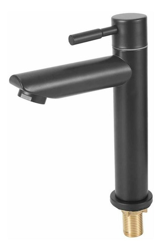 Grifo Monomando Para Lavabo Desagüe Automatico Color Negro