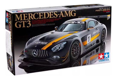 Kit De Maqueta De Mercedes Amg Gt3 A Escala 1/24 De Tamiya #