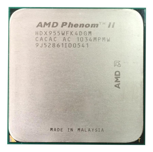 Processador gamer AMD Phenom II X4 955 HDX955WFK4DGM  de 4 núcleos e  3.2GHz de frequência