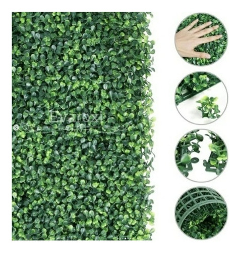 Pasto Artificial Trebol Jardín Vertical 60x40cm Sintetico